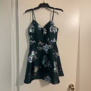 Xtraordinary Green Floral Dress